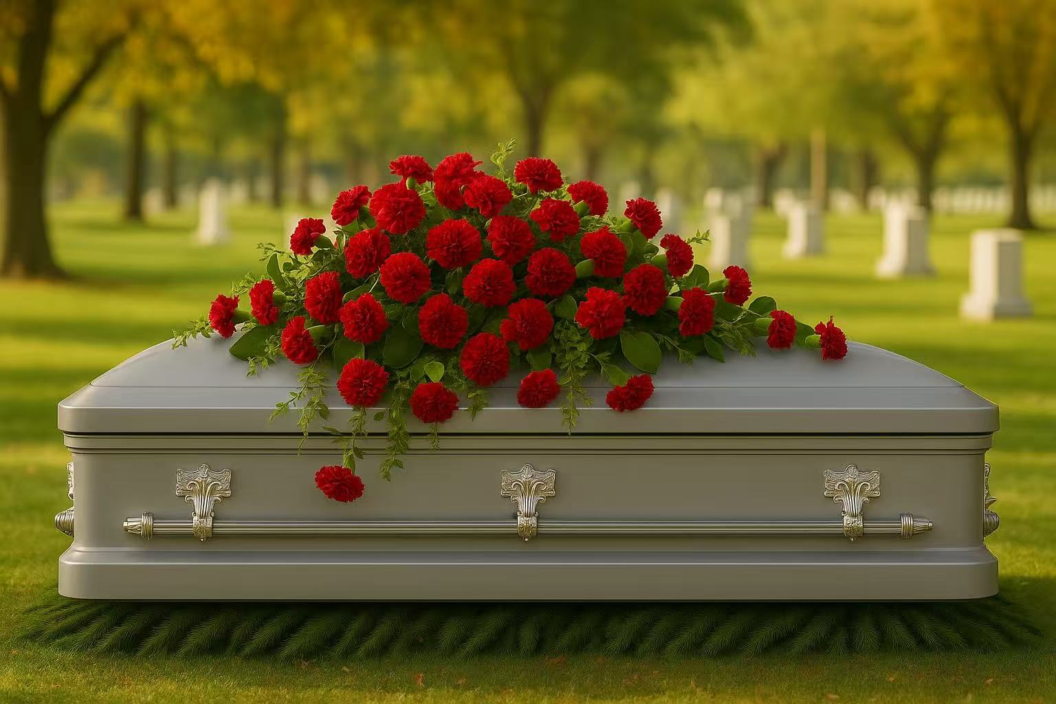 Red Carnation Casket