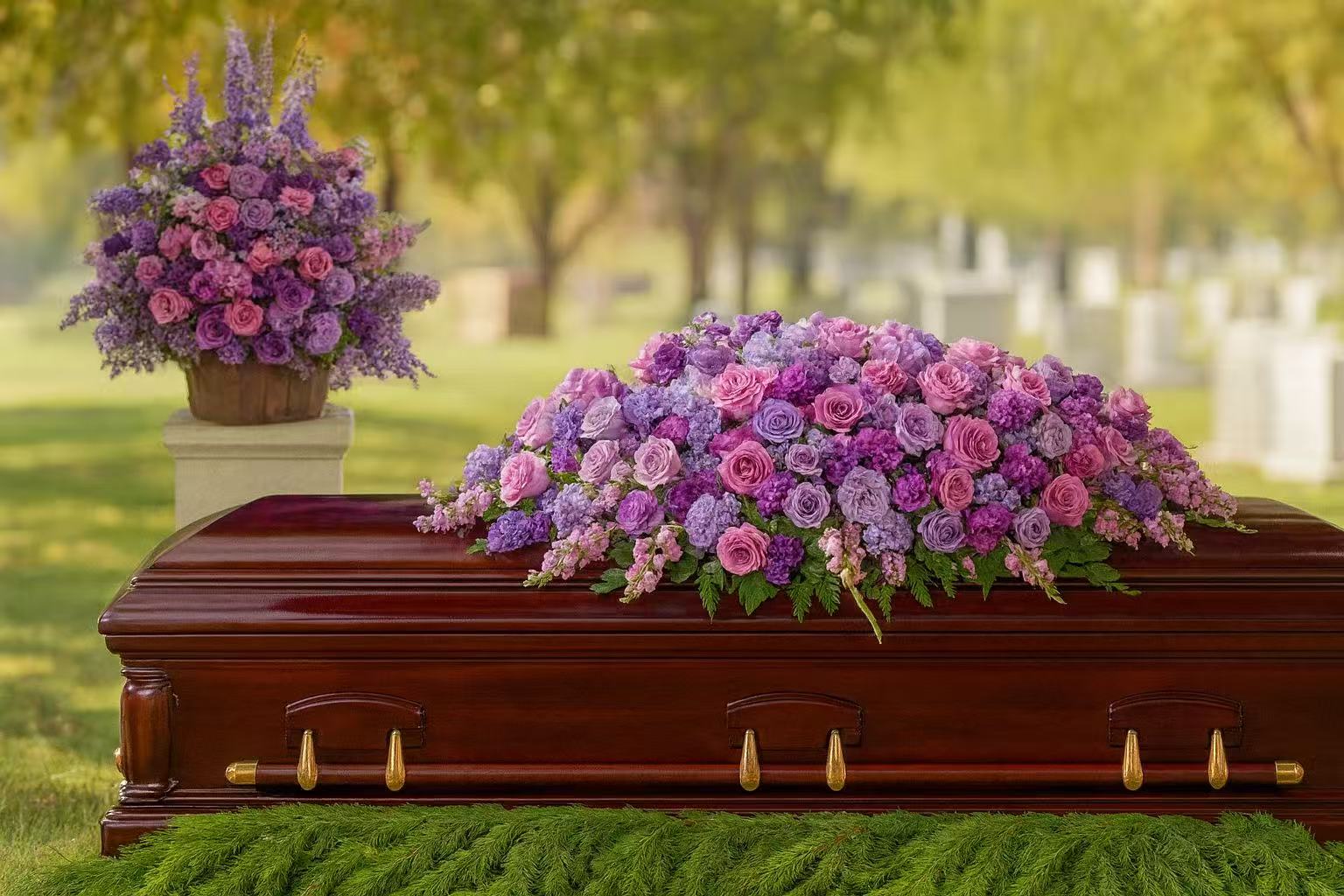 Lavender Casket