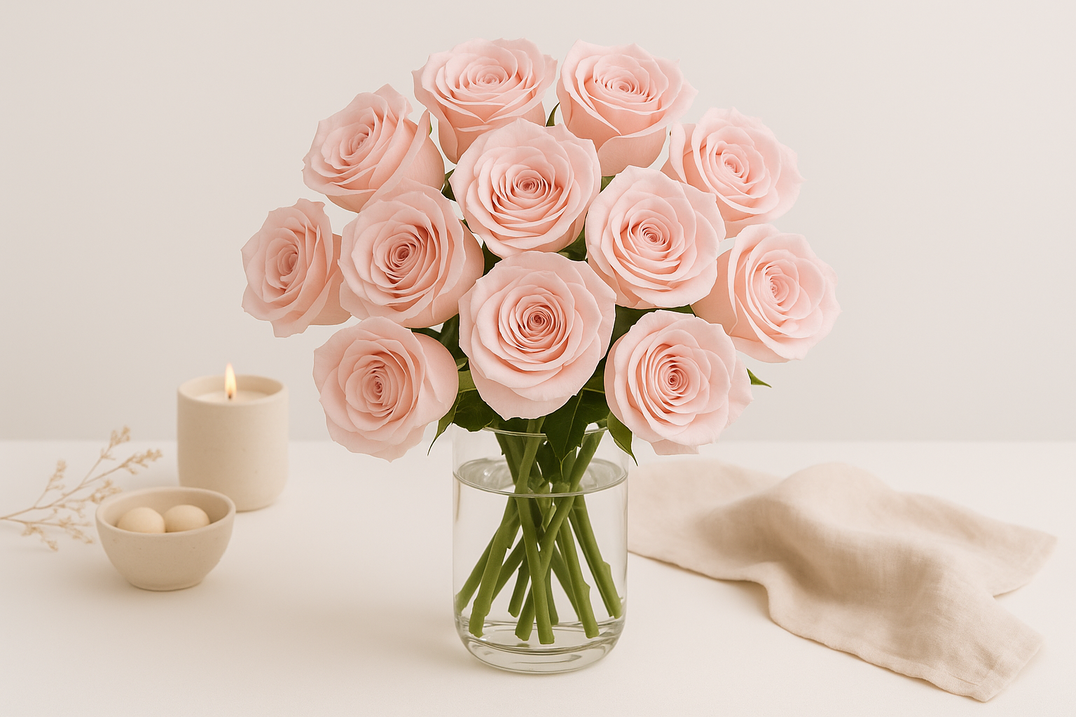 12 Pink Rose