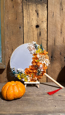 Dried Flower & Fan --Orange