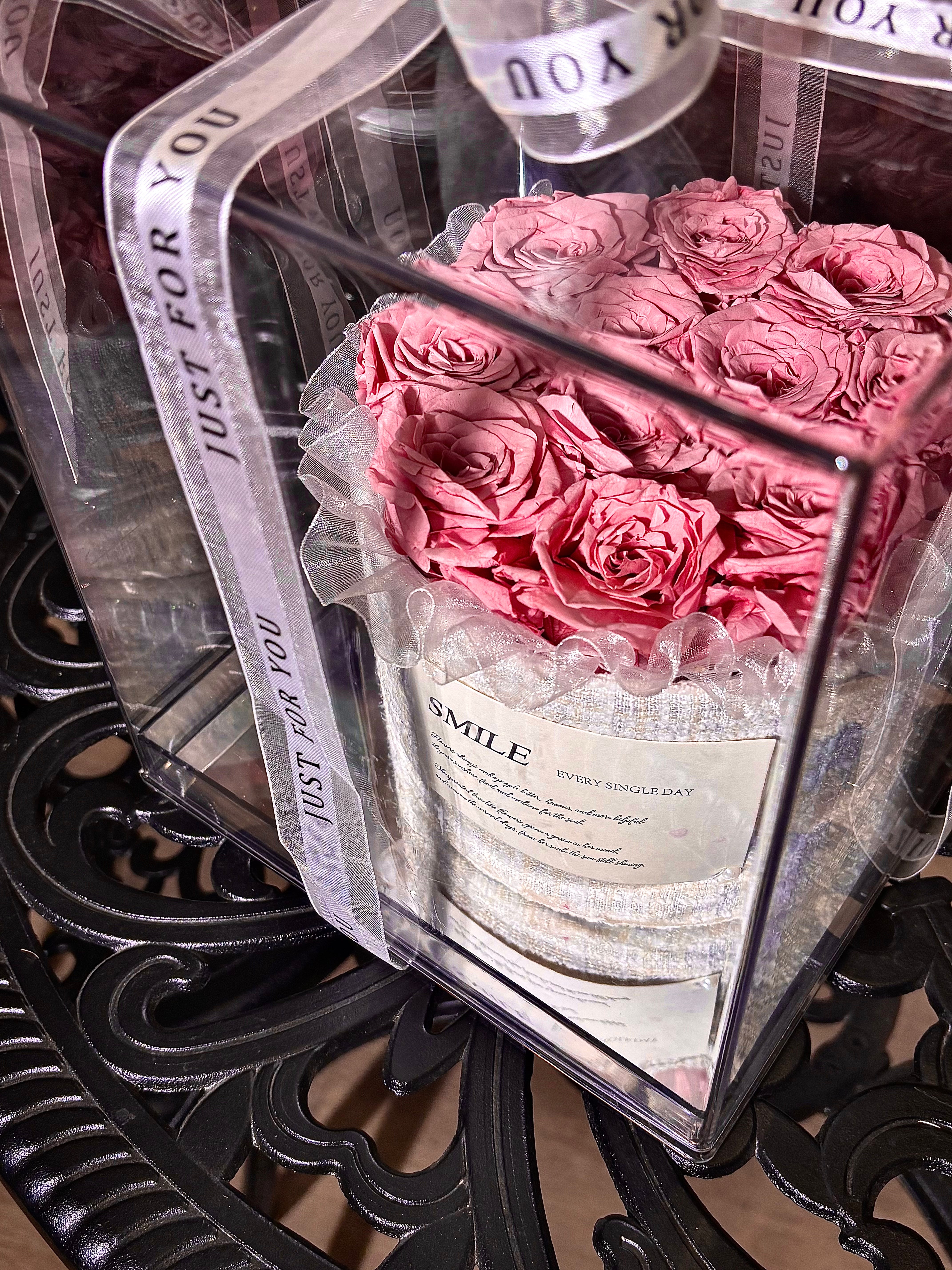Preserved  Pink Rose Bouquet